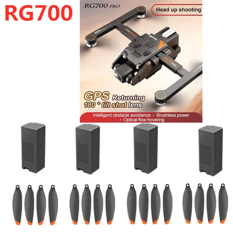 RG700 PRO GPS Drone Battery 7.4V 1600MAH Battery Propeller For RG700 PRO GPS RC Drone RG700PRO GPS Dron Battery Parts RG700 Dron