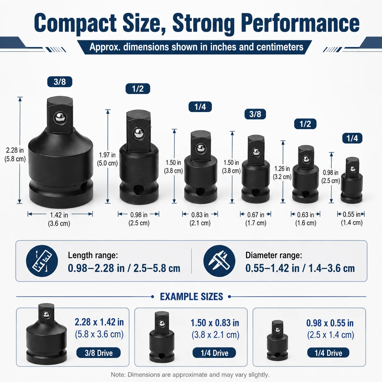 Conjunto de Adaptadores de Soq - Pneumatic Impact Wrench avaliação e preço
