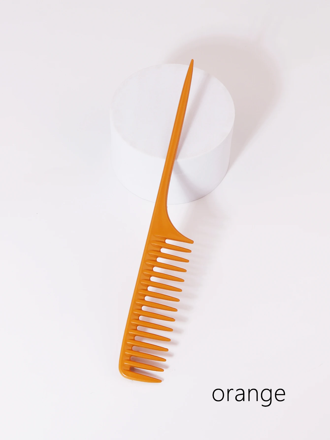 1pc wide toothed anti-static thickened pointed tail comb wide toothed pointed tail comb salon comb Special for real hair wigs