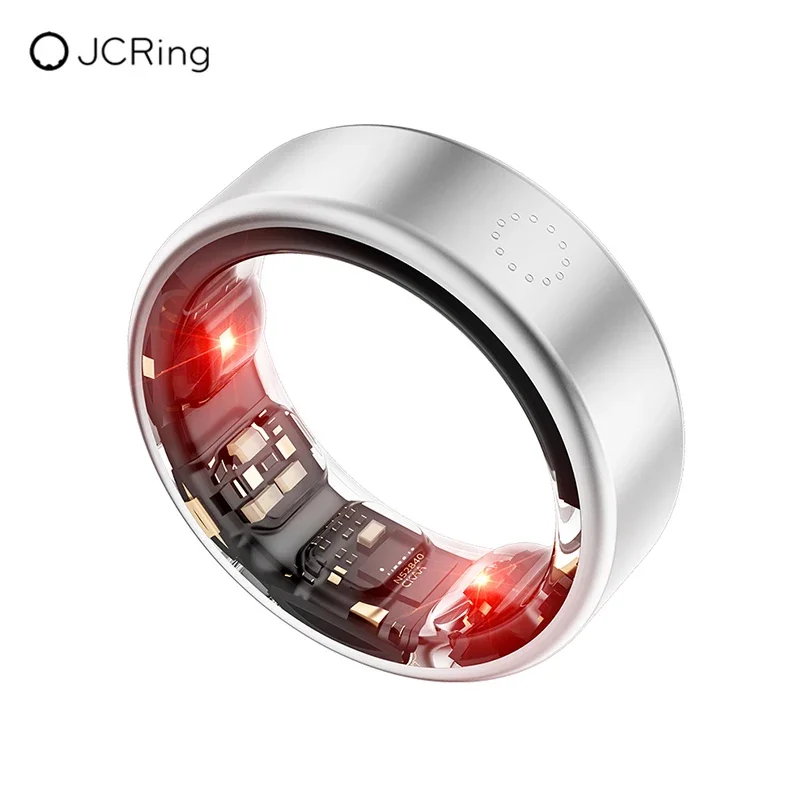 JCRing X3 Silver Titanium Smart & artificial intelligence apps Sleep     s Wearables OEM Smart rings Health trackers 2025