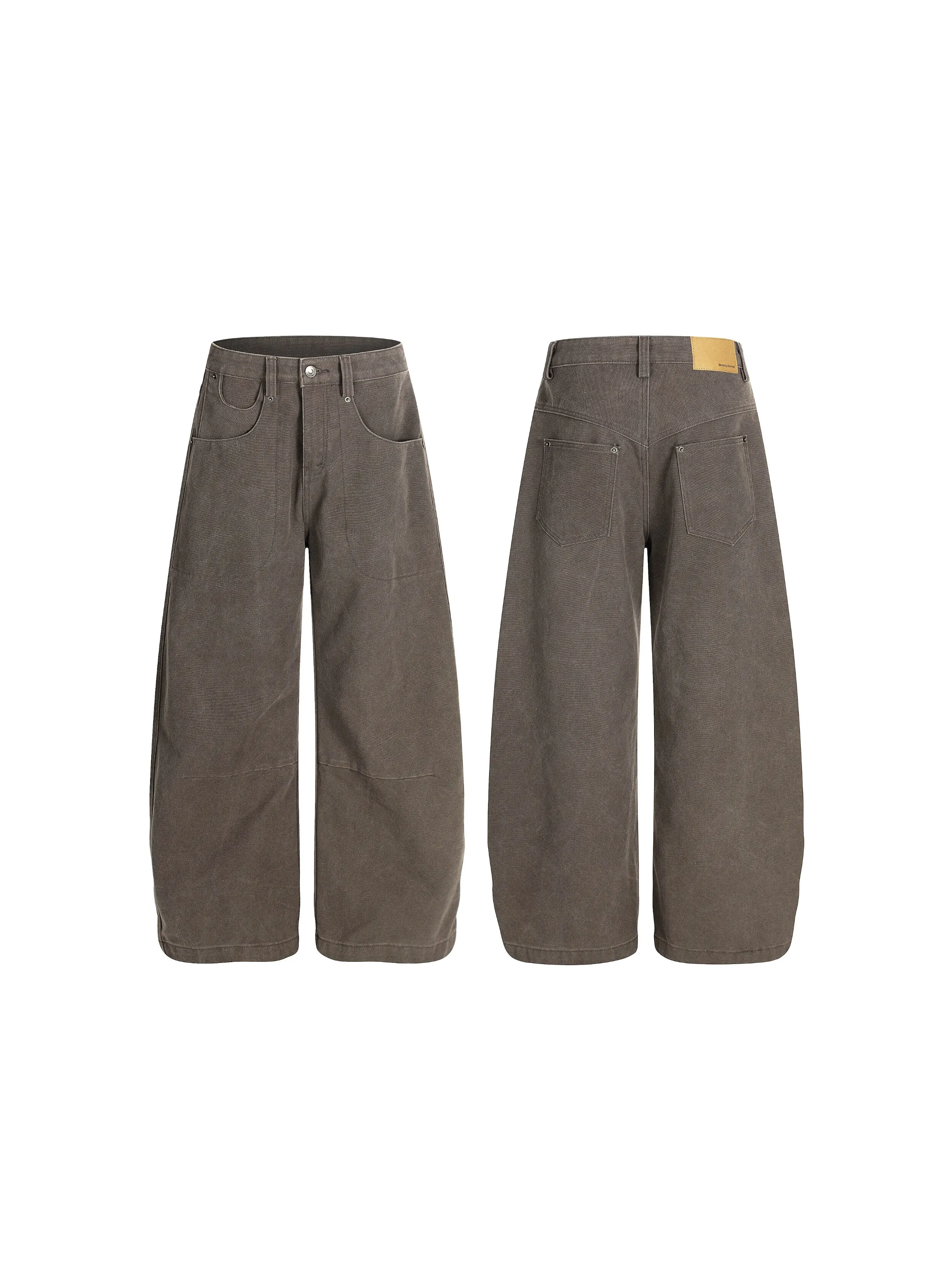 Retro American High Street Washed Canvas A-Line Work Pants Men Women Knife  Summer Denim mid Waist Zipper Fly Unisex