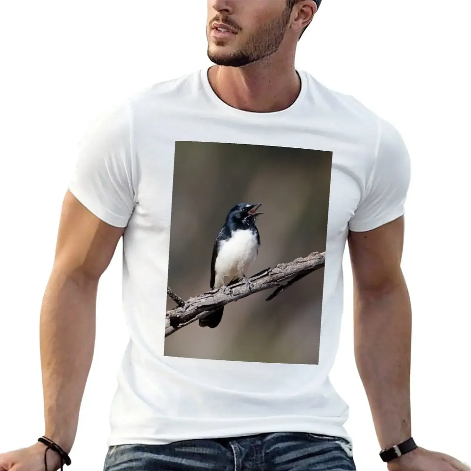 Willie Wagtail T-Shirt boys whites tees Men's t shirts