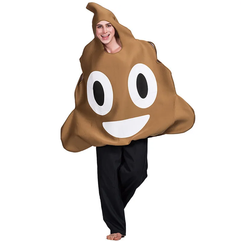 

Funny Poop Cosplay Costume Poop Cos Costume Men's Fuffy Sponge Jumpsuit Halloween Carnival Party stage show