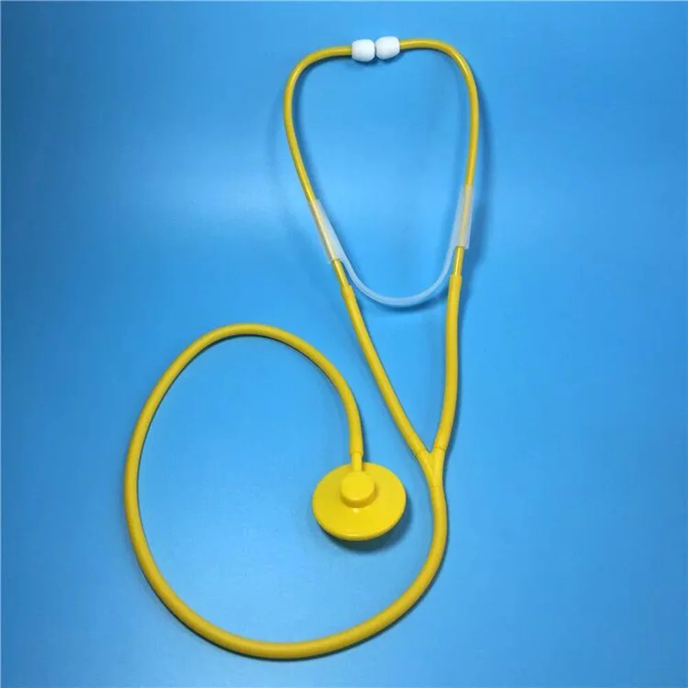 DIY Imitation Plastic Stethoscope Lightweight Pretend Doctor Toy Scientific Experimental Equipment for Family Parent-Child Games