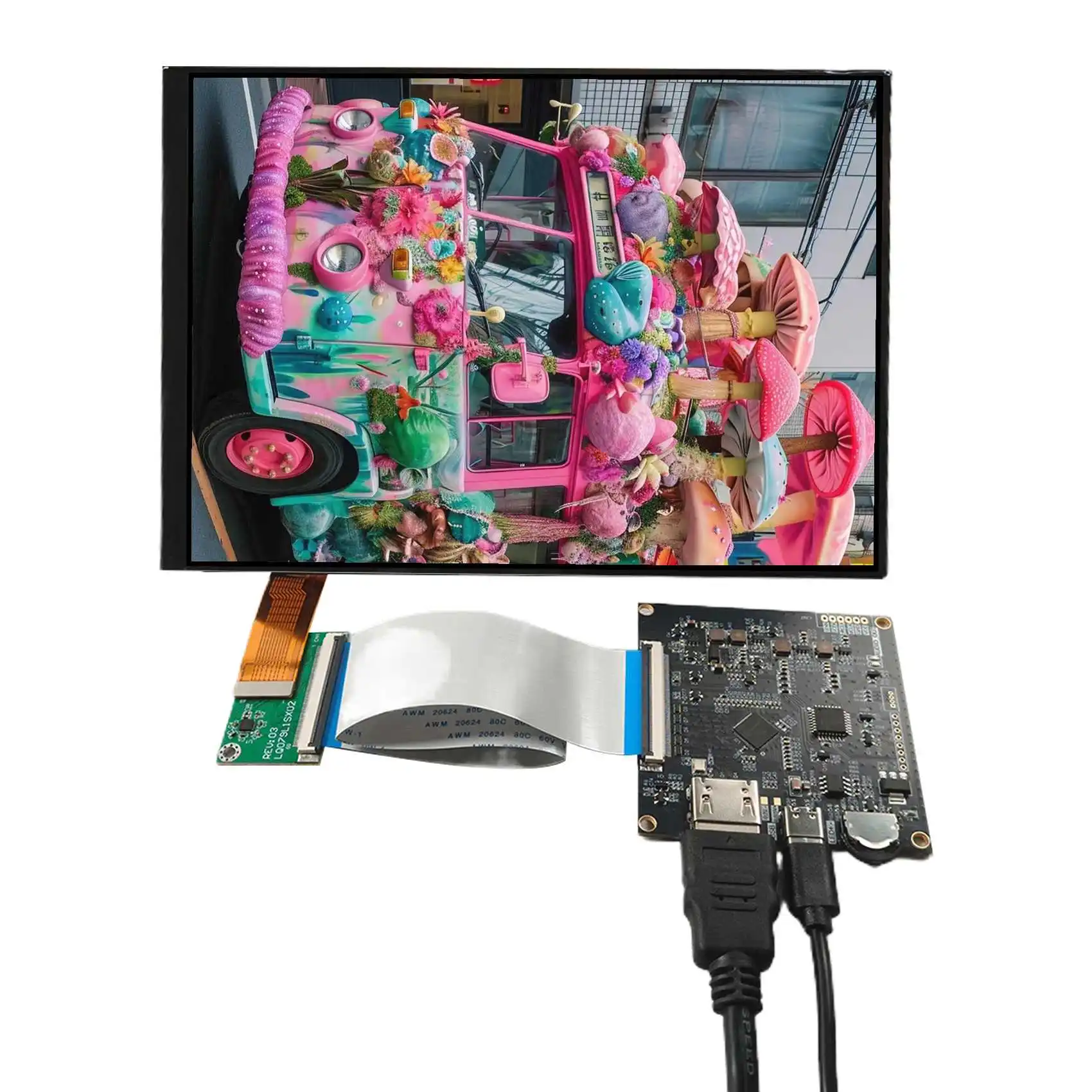 

7.9inch VS079L1SX1 1536x2048 IPS LCD Screen With H-D LCD Controller Board