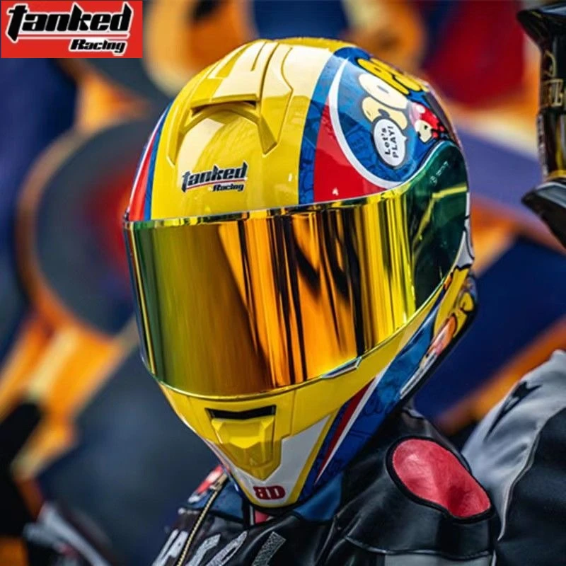 

Tanked Upgrade Motorcycle Helmet Professional Motobike Capacete Full Helmet Track Racing Casco Moto Scooter