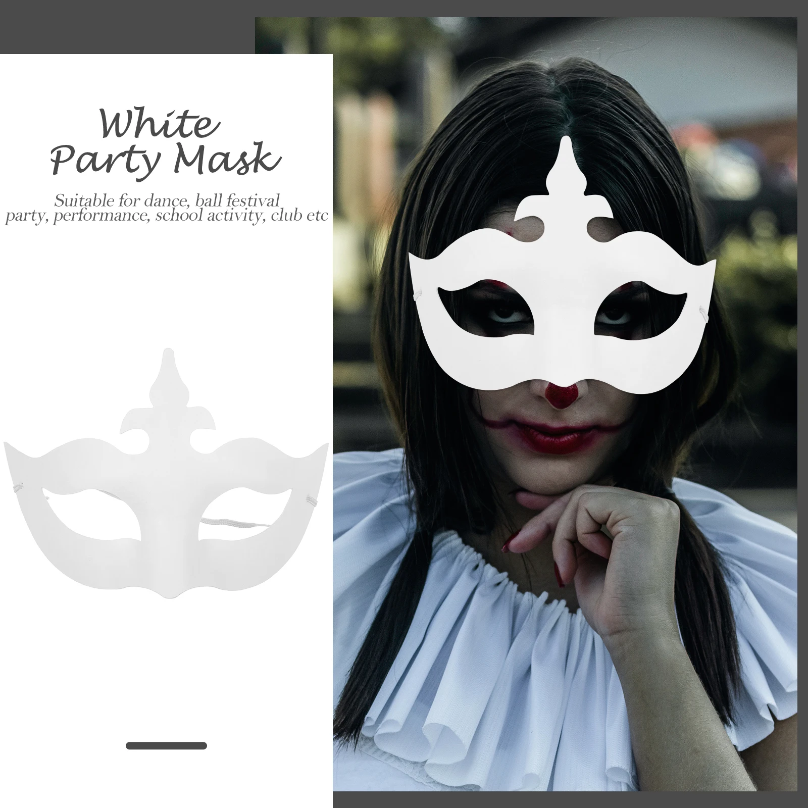 

6 Pcs Hand-painted Props Masquerade Mask Masks for Decor Realistic Animal Miss