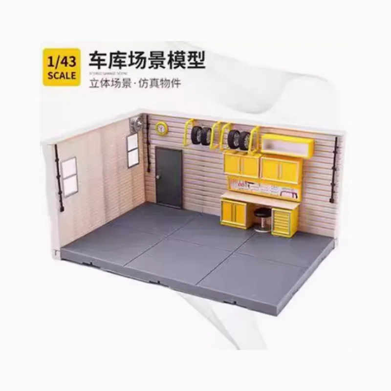 

Масштаб 1:43 Магазин авторемонта Пластиковая сборка Модель Моделирование 4S Магазин ремонта Сцена Мебель Классика