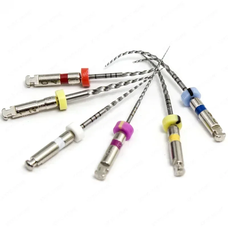 10Boxes 25/21mm Dentl Files SC Forward Rotation NiTi File Systemfor Endodontic Treatment Dentistry Materials 6Pcs/Box