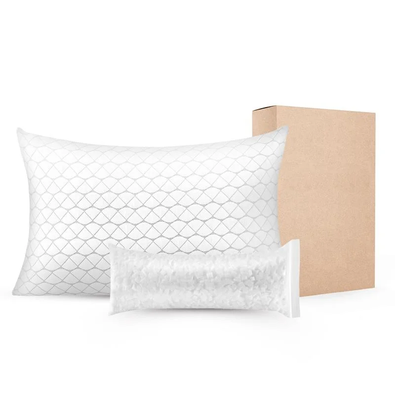 

Queen Size Luxury Memory Foam Pillow with Adjustable Support, Natural Fiber Pillowcase, Ideal for Back, Stomach, and Side Sleepers
