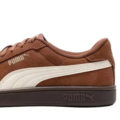 Puma Low Top Suede Leather Sneakers 390984-35 Brown Almond Gum Sole Flat Laces Retro Casual Skate Shoes