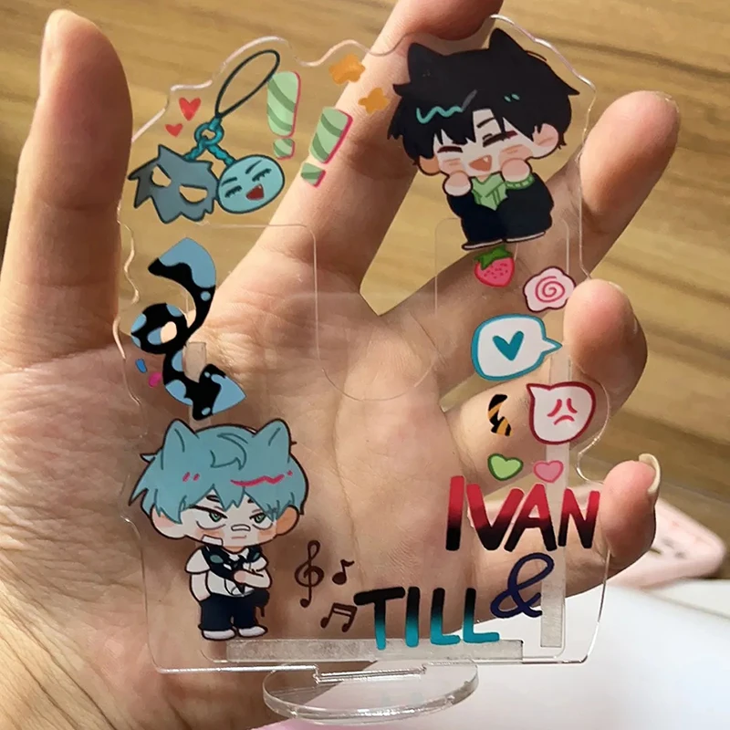 Anime Alien Stage Ivan Till Cosplay Portafoto in acrilico Porta carte da 3 pollici Cornice per foto Espositore Decorazione da tavolo