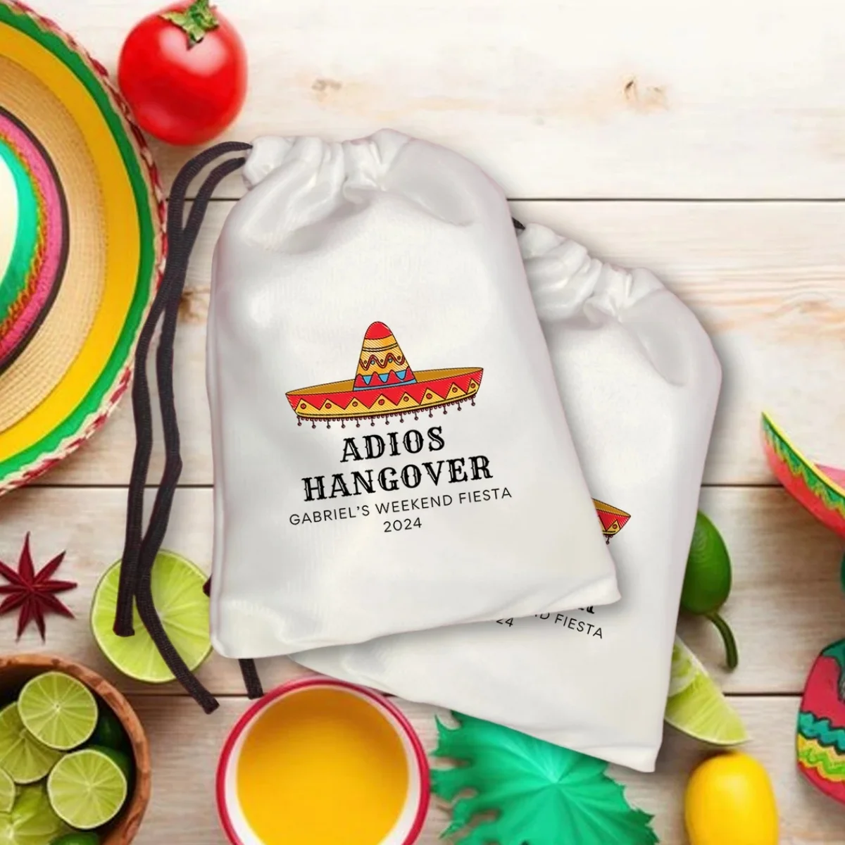 24 Uds. Bolsas de Kit de resaca Adios, recuerdo de Fiesta, viaje de cumpleaños de México, kits de recuperación de resaca, bolsa de Cabo Cancun, kit de supervivencia p
