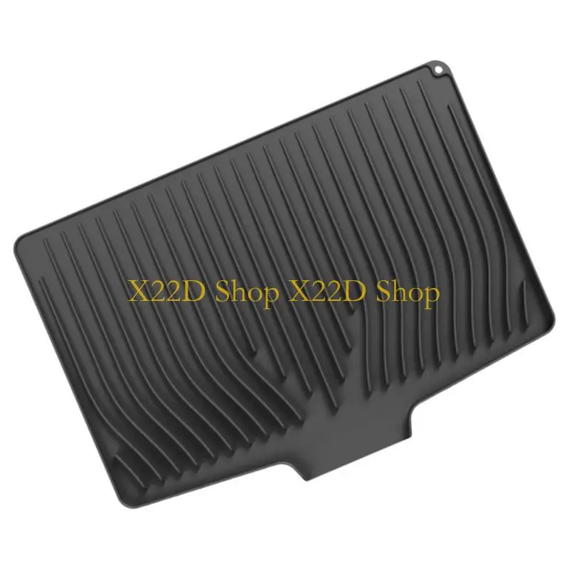 X22D Kitchen Counter Drainage Board With Built In Slope Waterproof Dish Drying Pad Heatproof Silicone Mats