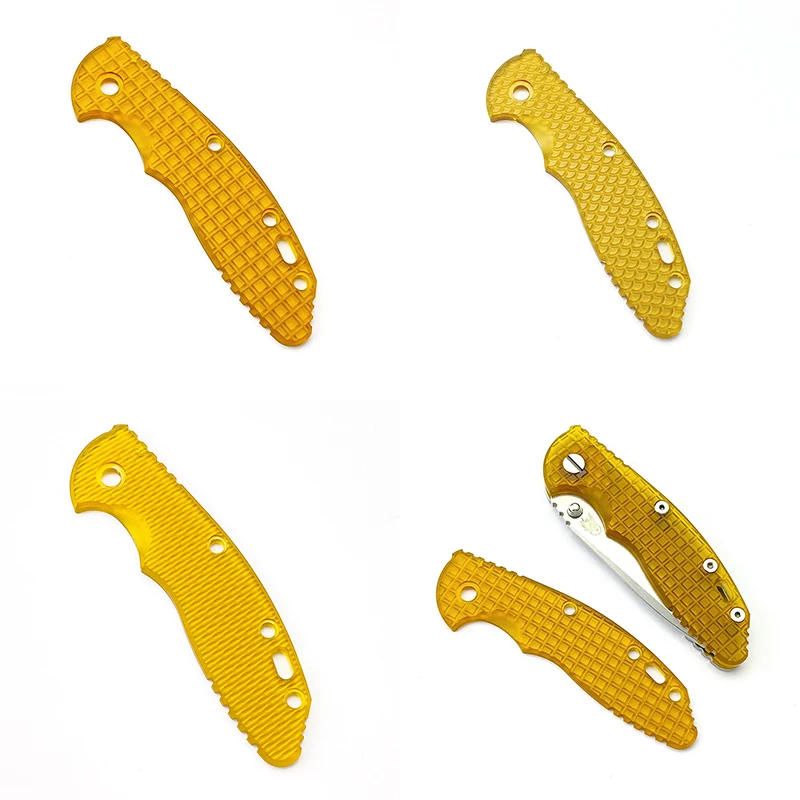 

1pc Custom Transparent PEI Ultem Fold Knife Scale Handle Patch For Original Rick Hinderer XM-18 XM18 3.5” Grip DIY Make Parts