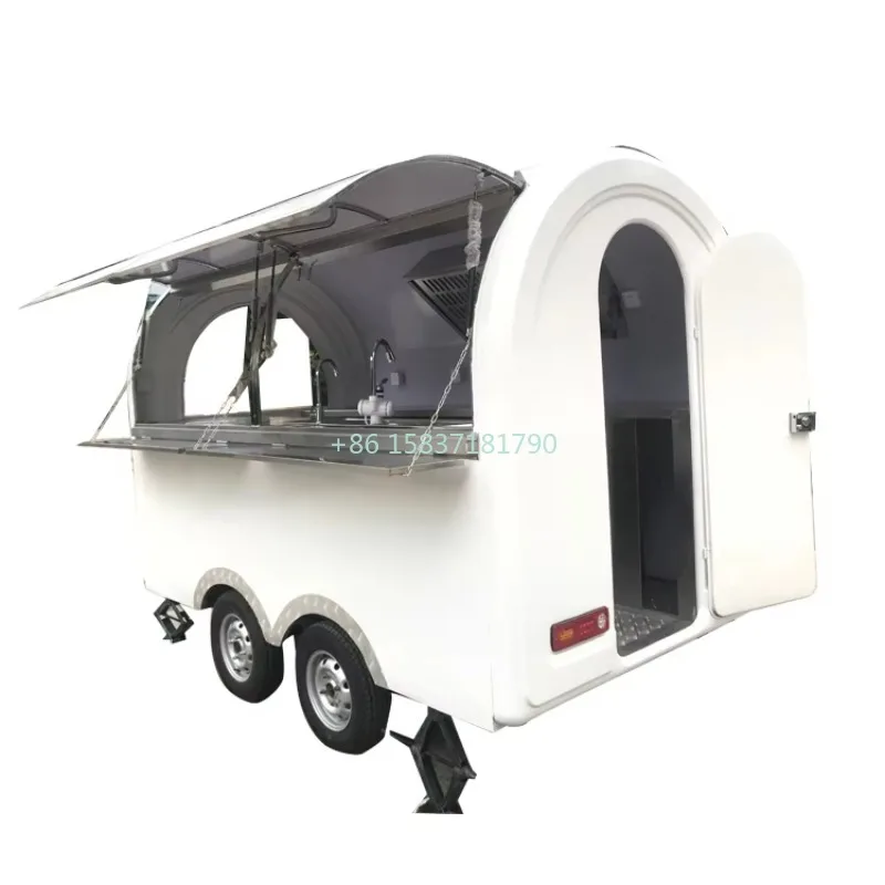 

Cheep Electric Food Truck Trailer Dining Car Mobile Breakfast Food Cart Coffee Kiosk Moving Food Truck Trailer Machine for Sale
