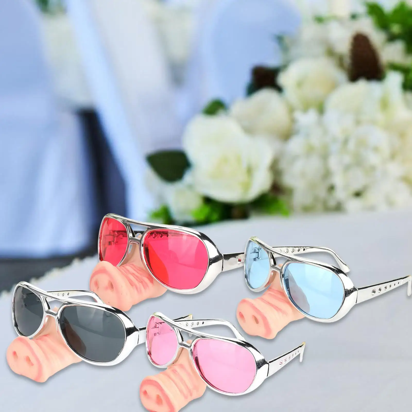 Gafas de nariz grande de cerdo, gafas de vestir, novedad, gafas de sol de fiesta para Festival, Cosplay, recuerdos de fiesta de cumpleaños, accesorios para fotos