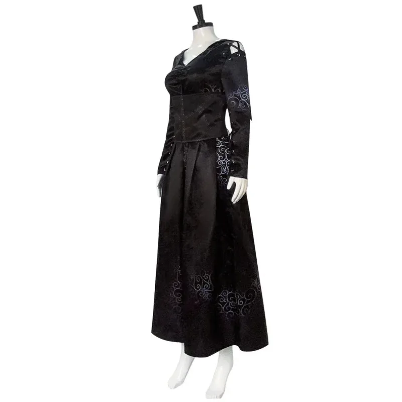 Bellatrix-Cosplay de Lestrange, disfraz de fantasía, Cosplay mágico, cinturón de película, ropa interior, disfraz de Halloween para mujeres adultas