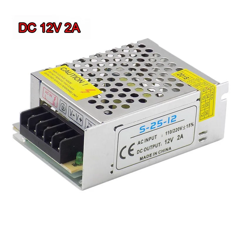 DC 12V 2A Transformer Power Supply CCTV Camera Converter for LED Strip Light Switch Driver Charger Step Down Adapter Q1