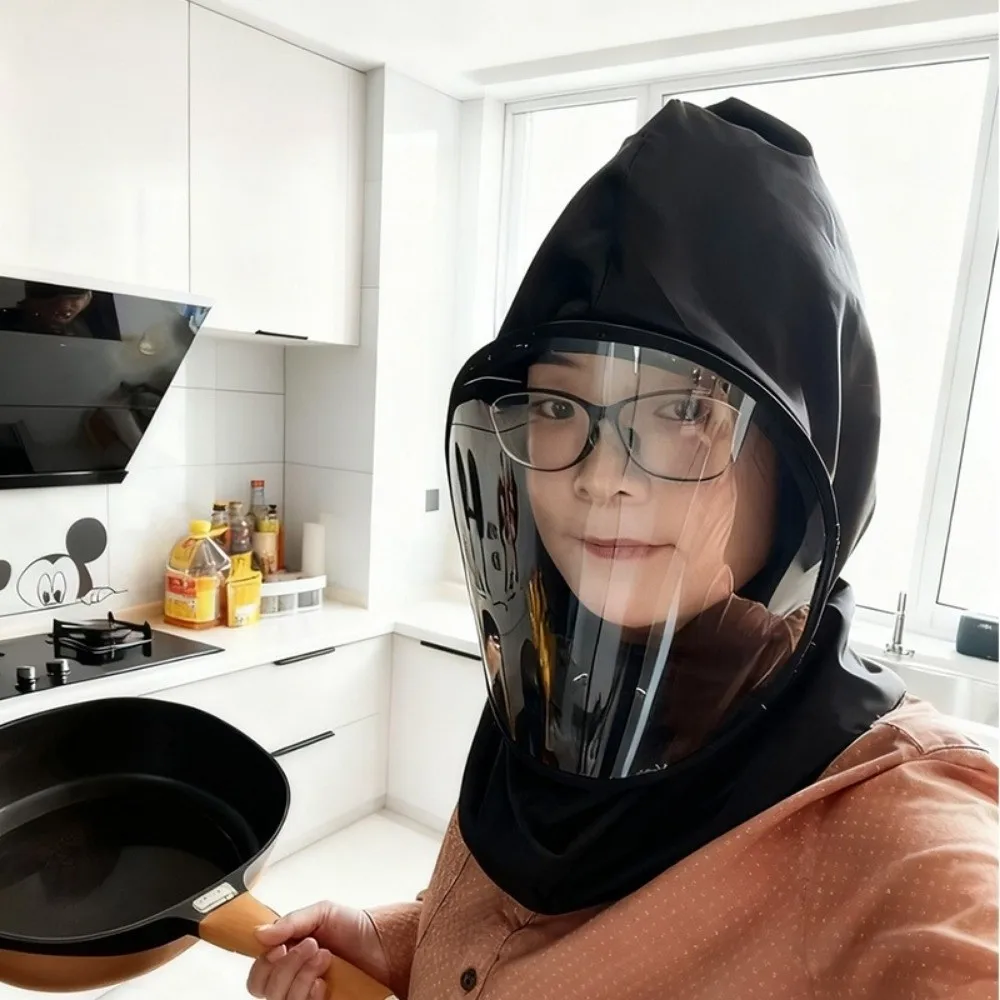 Splash Resistant Protective Mask Saliva-Proof Dust Proof Head Mounted Mask Anti Oil Splash Polyester Kitchen Face Shield