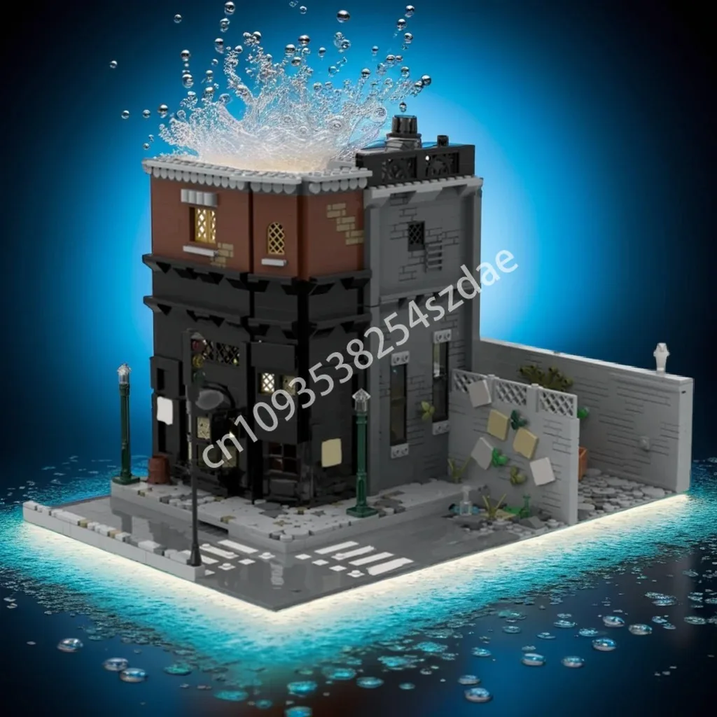 

1883 шт. MOC Бар, дырявый котел Гарри, строительные блоки, детские строительные блоки, детская рождественская игрушка на день рождения, подарок, создание