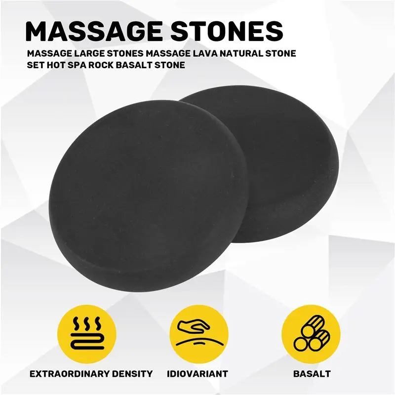 ABHZ-Massagem Pedras Grandes Massagem Lava Conjunto de Pedras Naturais Hot Spa Rock Basalt Stone