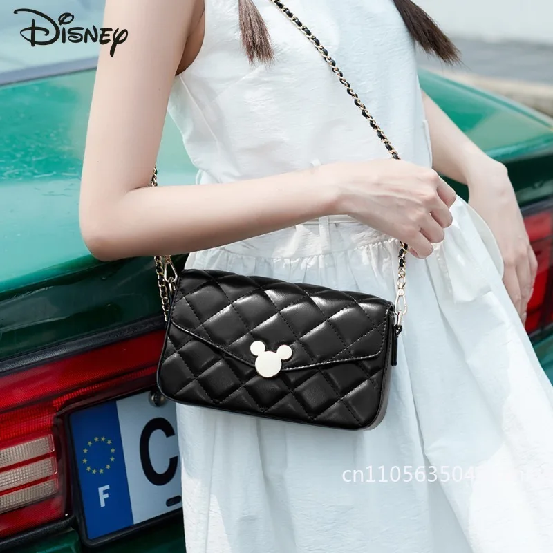 ديزني ميكي 2026 جديد المرأة حقيبة كروسبودي موضة عالية الجودة سلسلة حقيبة نسائية بلون تنوعا فتاة الهاتف حقيبة التخزين