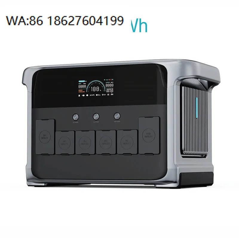 

2400W Pure Sine Wave Power Station Camping Outdoor Solar Generator Balcony Power Plant With Lithium Battery Energy Storage