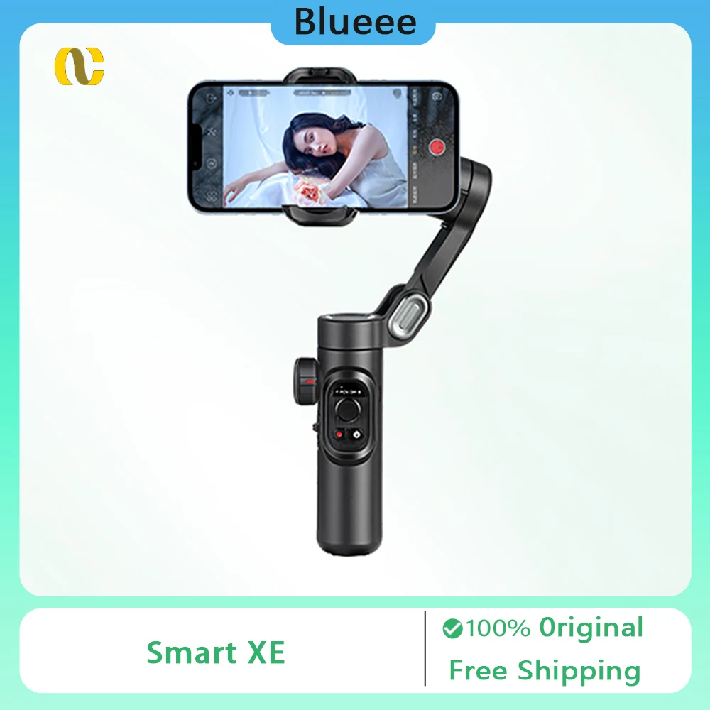 Smart XE 3-Axis Handheld Gimbal Stabilizer for Smartphone with Fill Light for iPhone Android Face Tracking Tiktok Vlog