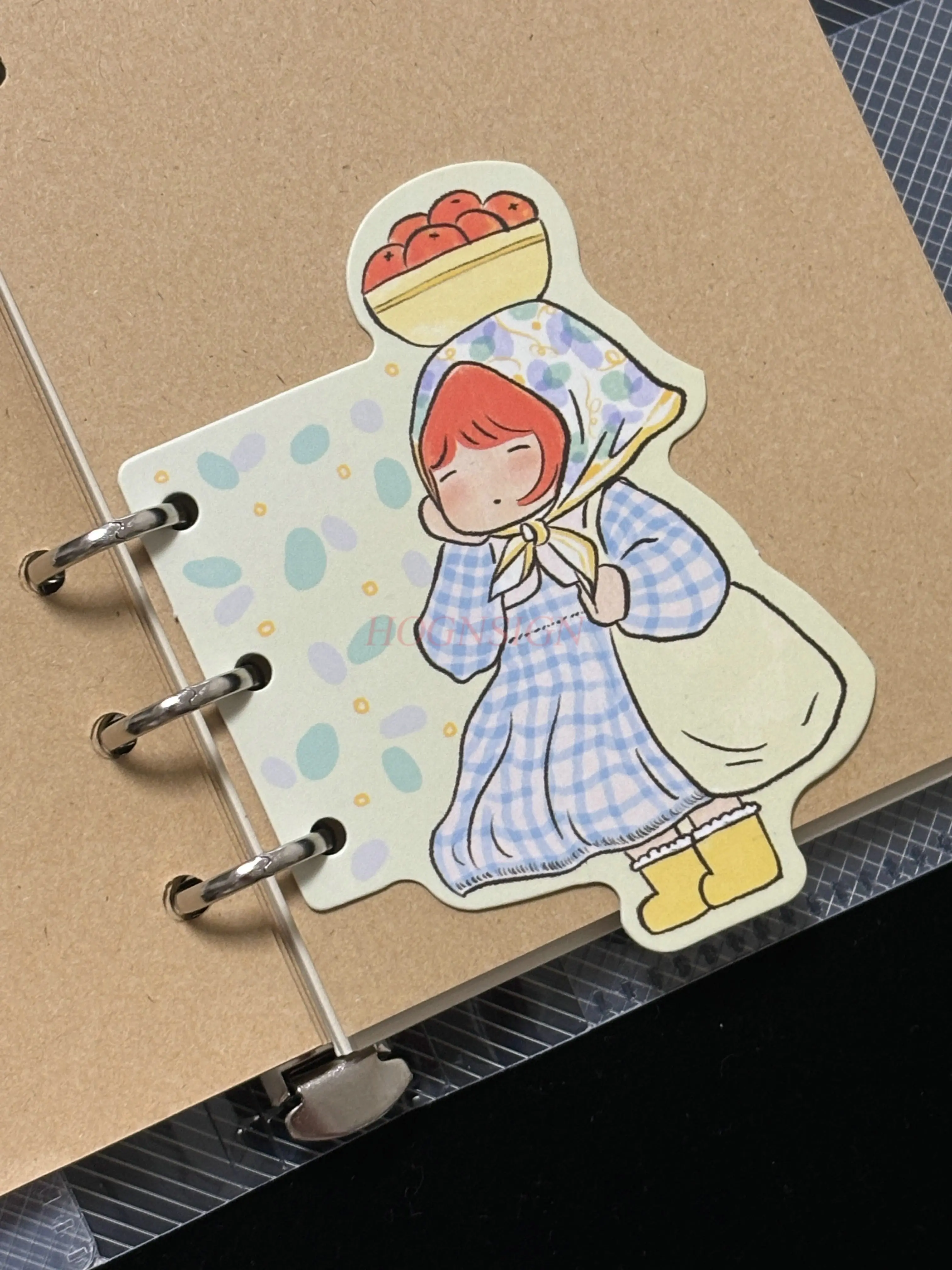 1pcs Handbooks with irregular separators