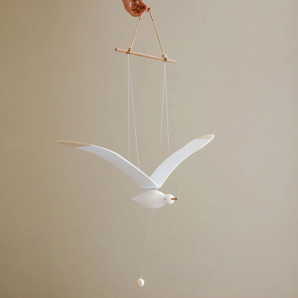 Wood Bird Shape Hanging Ornament Exquisite Design Elegance Taste Birthday Baby Welcoming Wedding New Year Christmas Decor