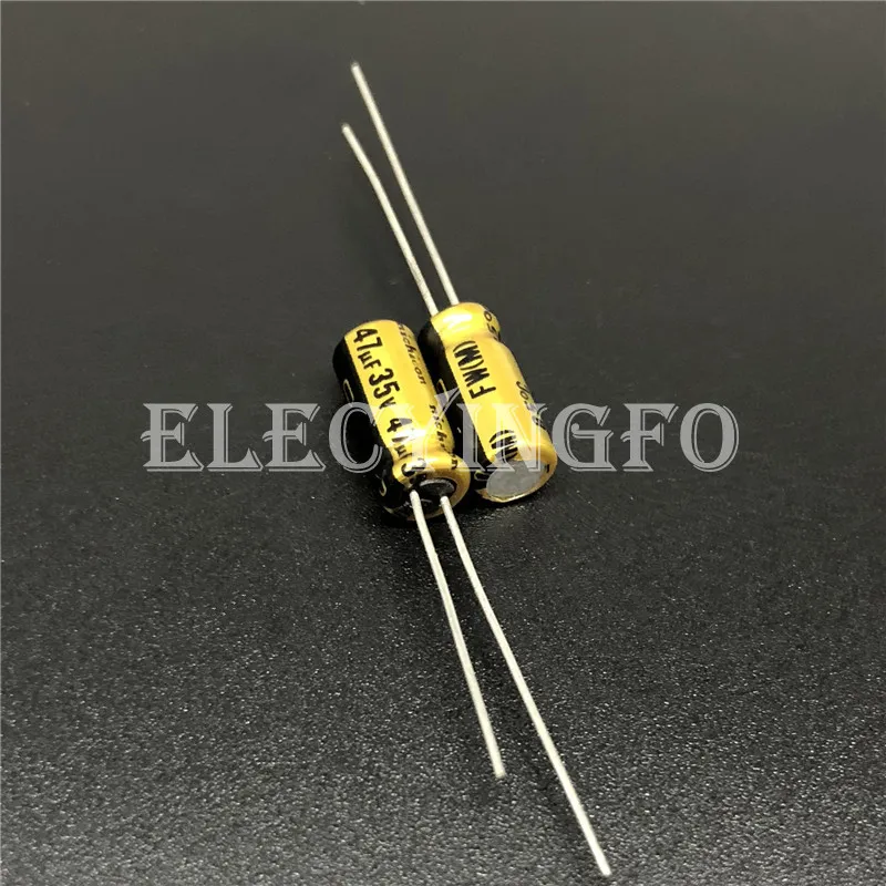 

47uF 35V NICHICON FW Series 5x11mm 35V47uF HiFi Audio Capacitor HIFI DIY