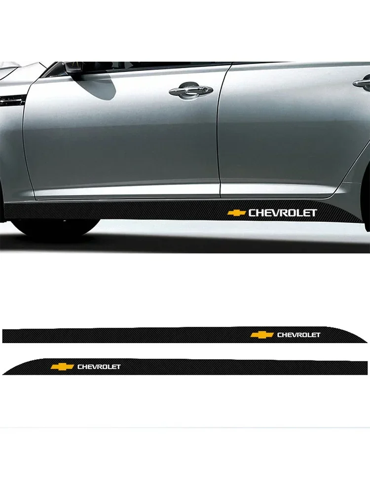 

Car Side Skirt Decal-3D Carbon Fiber Anti-Scratch Tape，FitFor Chevrolet Silverado Impala Malibu Cruze Spark Aveo Car Accessories