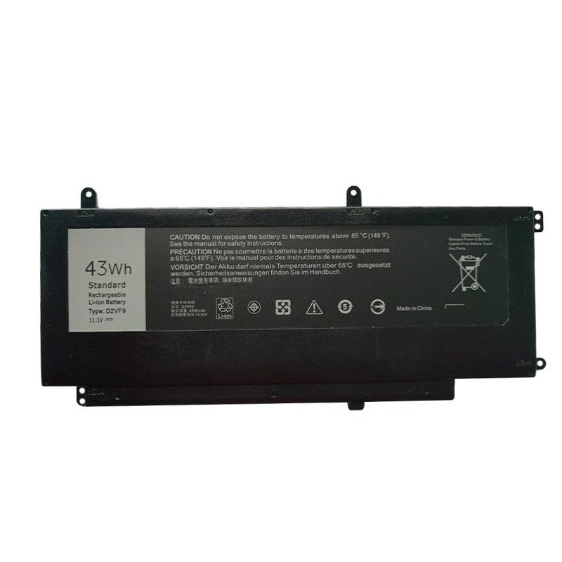 بطارية كمبيوتر محمول عالية الجودة D2VF9 3700mAh لأجهزة Dell Vostro 14 5459 Inspiron 15 7547 7548 7549 سلسلة بطارية بديلة جديدة