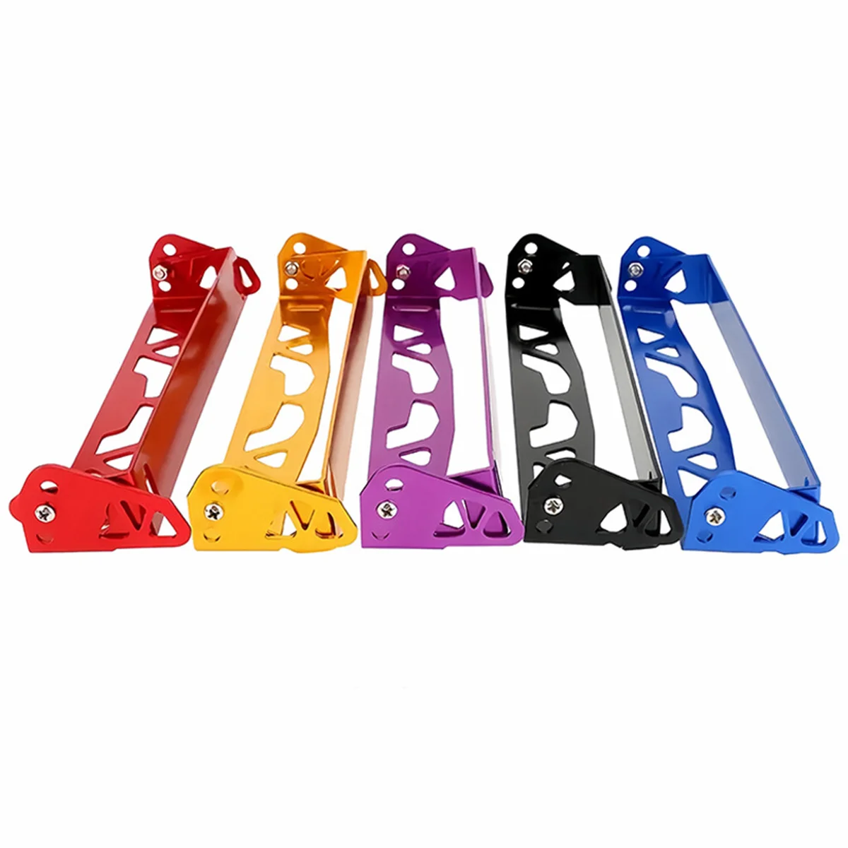 Hamanding Universal Black JDM Tilt Adjustable License Plate Relocation Adapter Bracket