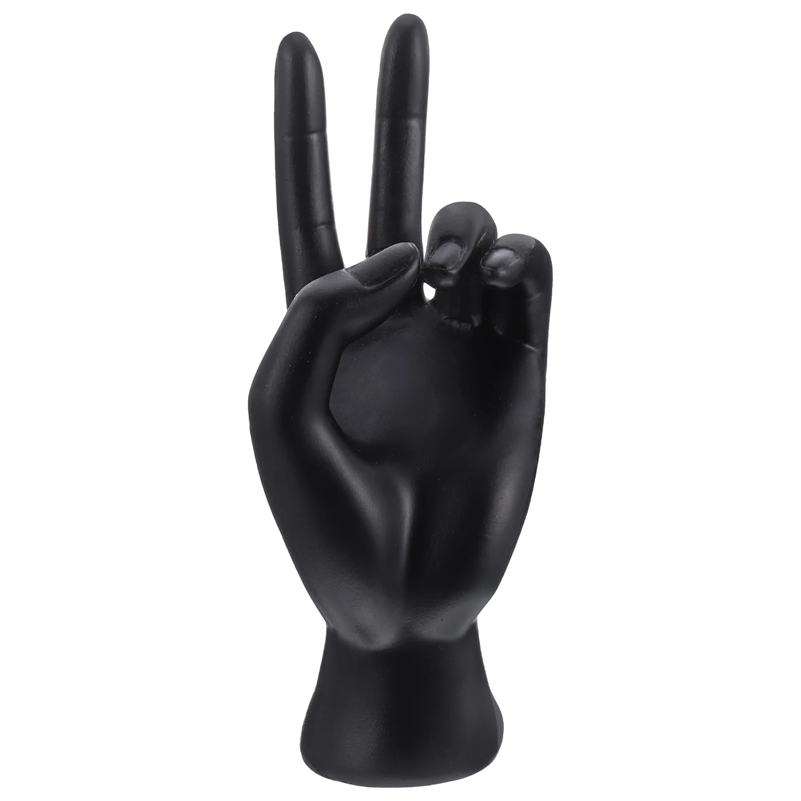 

Resin Jewelry Display Hand Form Ring Bracelet Stand Holder Craft Show Elegant Desktop Showcase Elegantly Detailed