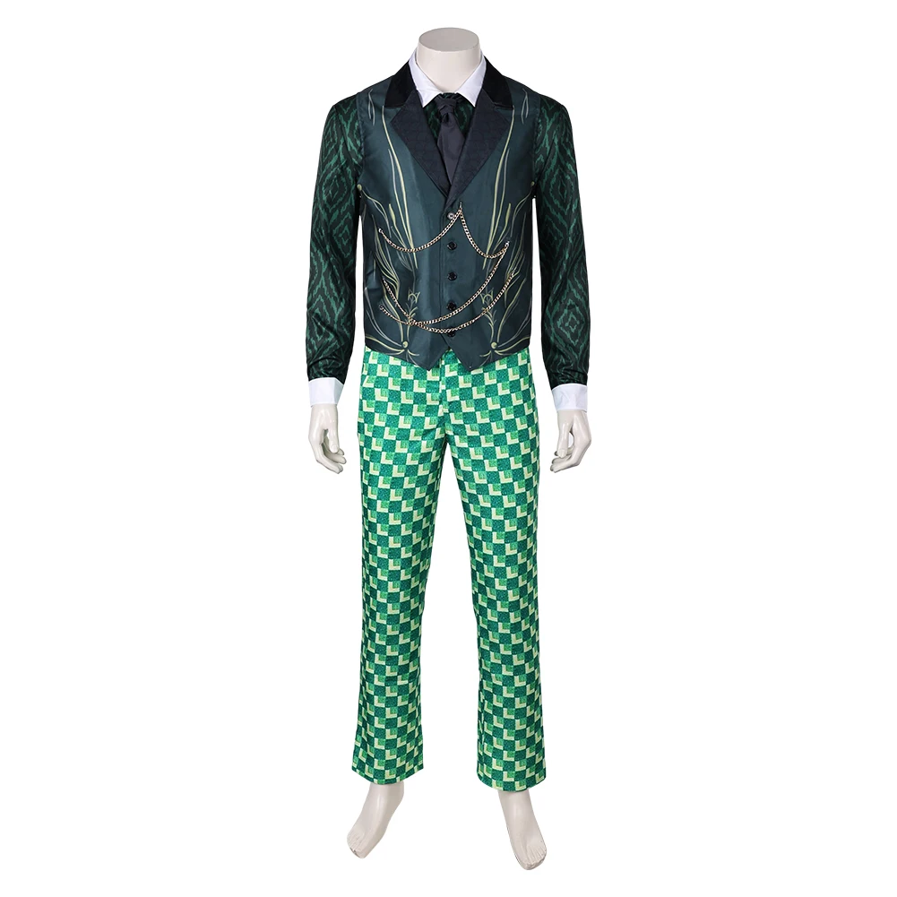 Assistente cosplay camisa casaco calças halloween carnaval festa terno masculino filme wiked roupas uniforme traje masculino disfarce outfits