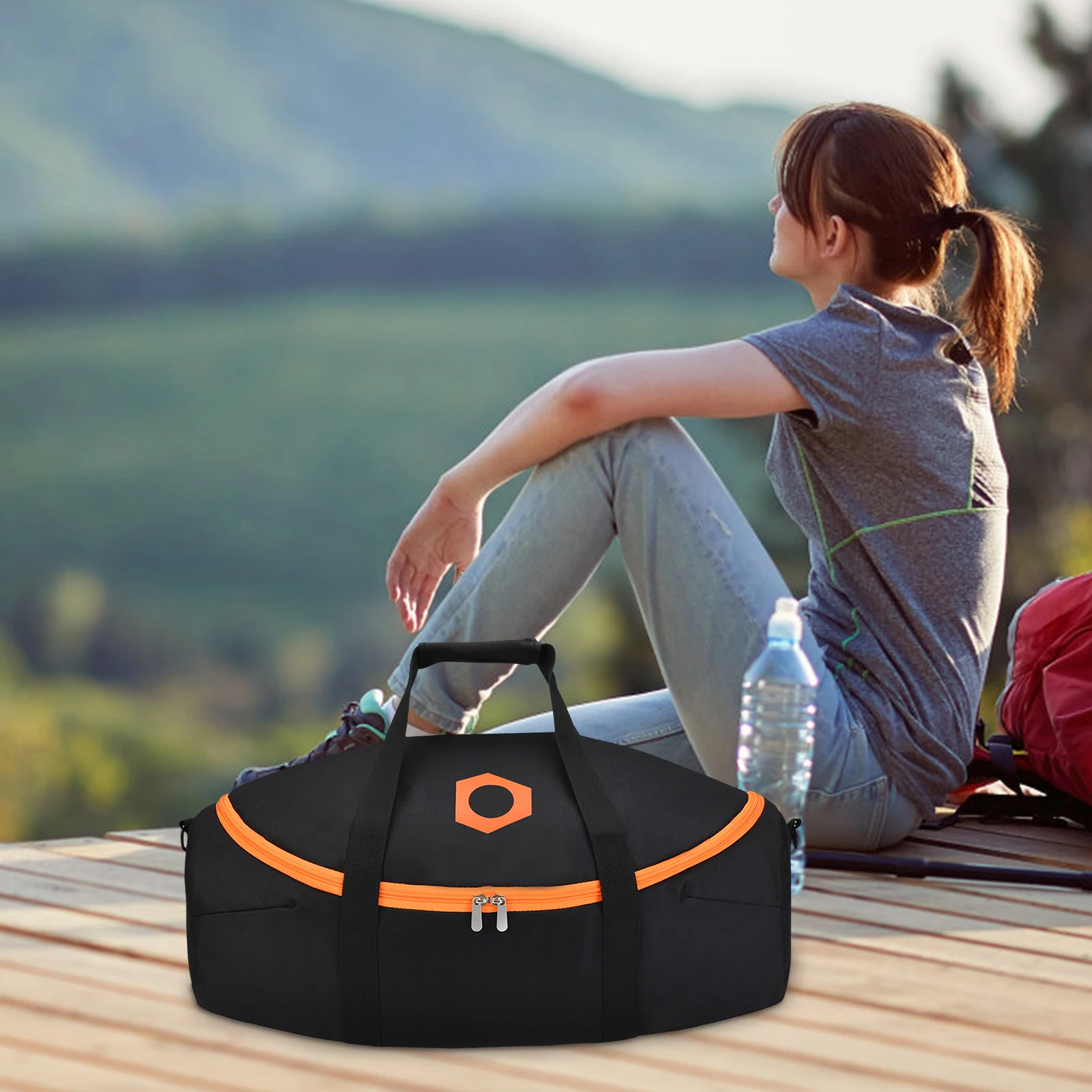 

Portable Storage Case with Detachable Strap Carrying Strap Storage Case Compatible for Boombox 4