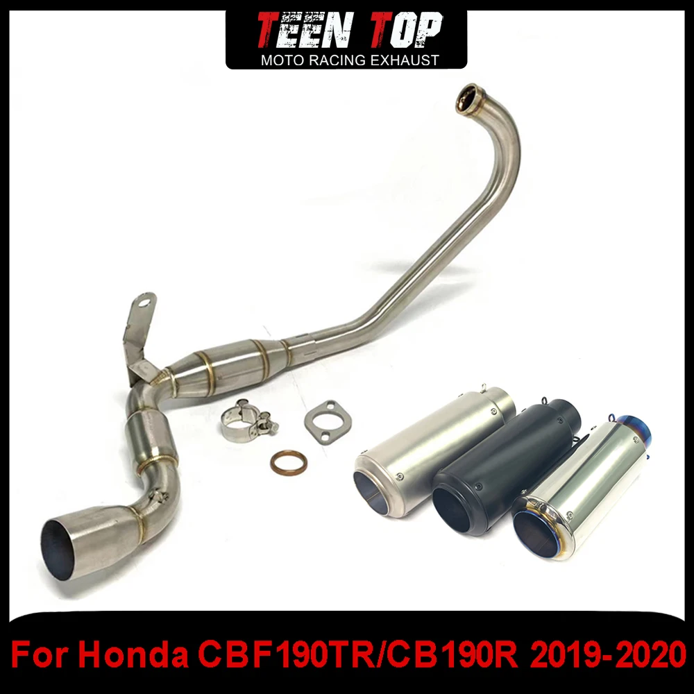 

For Honda CBF190TR CB190R Full Exhaust System Stainless Steel Motorcycle 51mm Exhaust Muffler CB190R 2019-2020 Exhaust Elbow