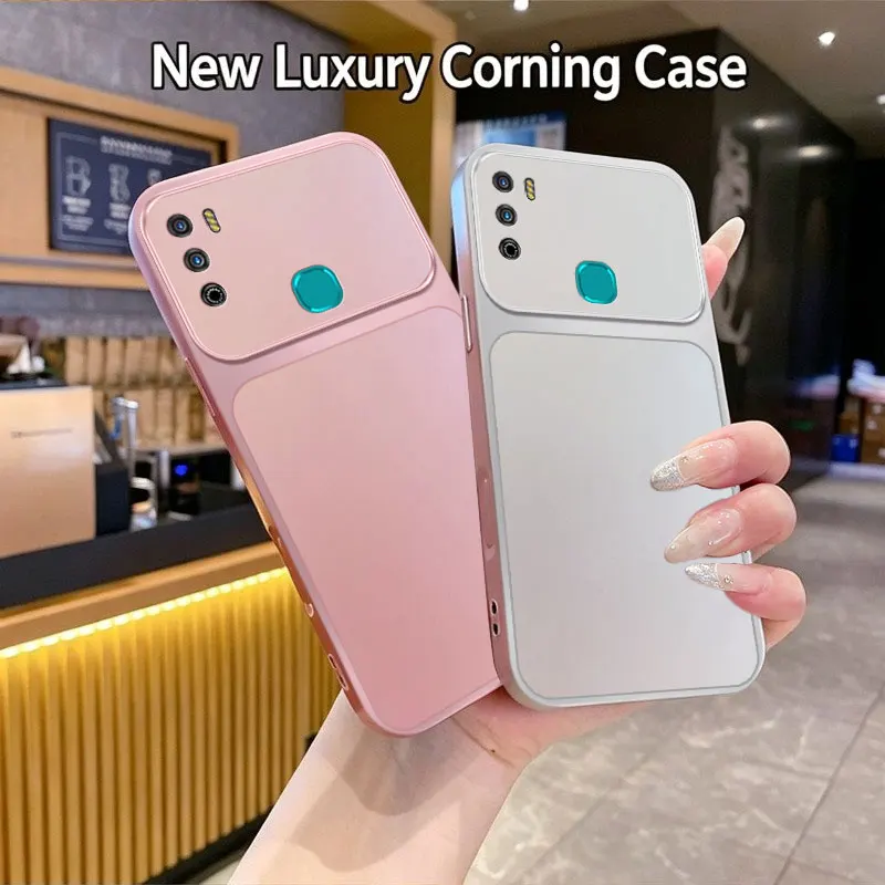For Infinix Hot 9 Play Case Hot 10 Play Cover Hot 11 Play Capa Phone Back Bumper Shockproof TPU Liquid Silicone Soft Fundas - view 3
