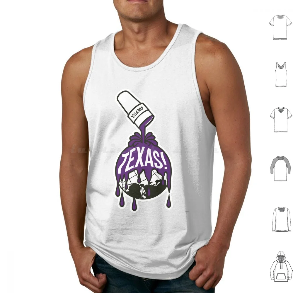 Slow The World Down #ireptex Tank Tops Print Cotton Dj Screw Houston Screwed Screwed Up Click Texas Rap Syrup Lil Wayne