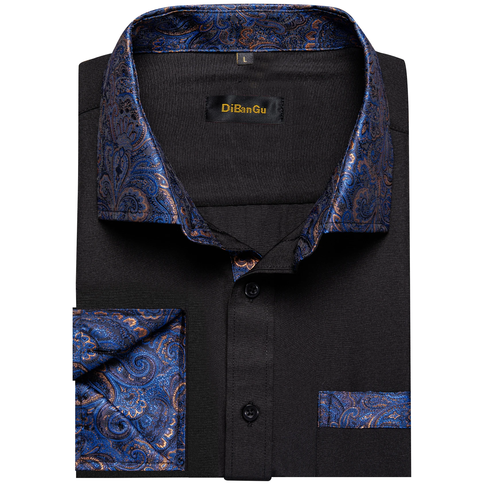 Men Shirts For Spring Fall High Quailty Long Sleeves Party Wedding Causal Shirt For Man Button Down Collar Male Clothing Gifts