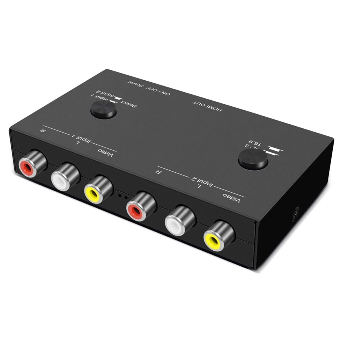 

2 Way AV to HDMI-Compatible 2AV TO HDMI-Compatible 2RCA TO HDMI-Compatible Multi-Function Convenient Signal Converter