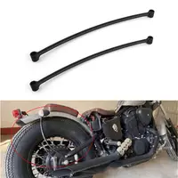 Soporte de montaje de riel de guardabarros trasero para motocicleta, 1 par, para Harley, Honda, Yamaha, Kawasaki, Cruiser, Bobber personalizado