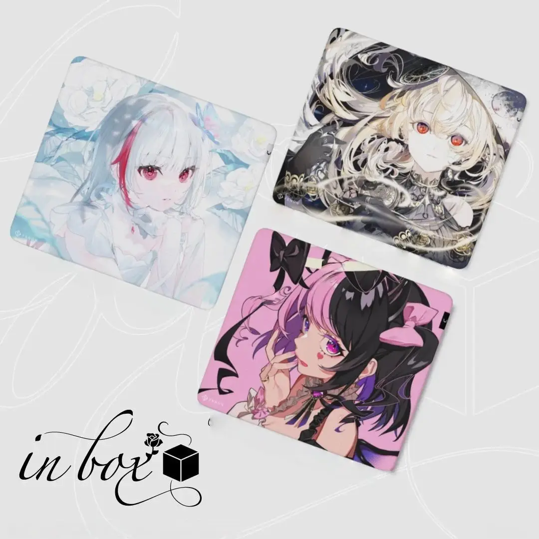 Anime empering Glass Mouse Pad Gaming Pad Anti-fouling Smooth Frosted Surface Waterproof Desk Tempered Multiple Size Optional
