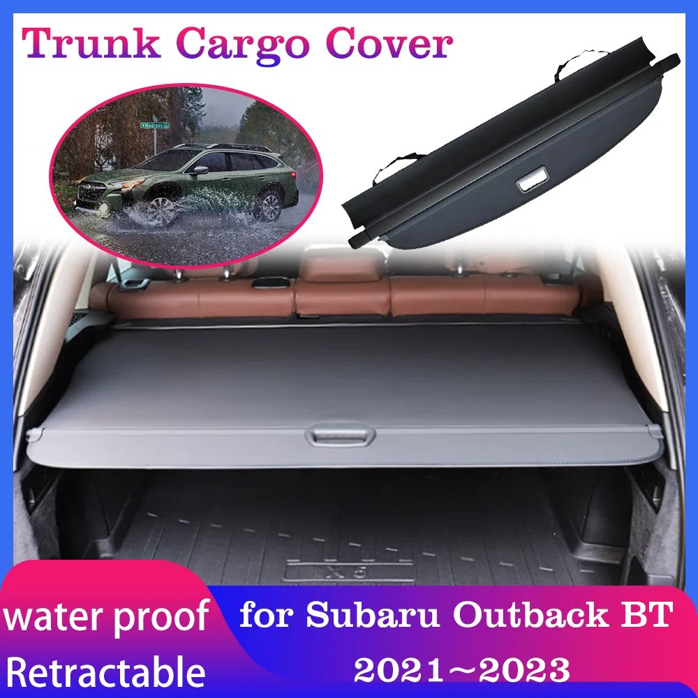 Trunk Cargo Cover for Subaru Legacy Outback BT 2021~2023 Storage Luggage Curtain Boot Tray Security Shielding Shade Accessories