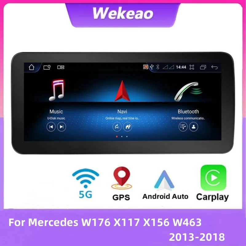 

Android 11 Car Multimedia Player For Mercedes W176 X117 X156 W463 2013-2018 Google WIFI 4G SIM BT IPS Screen GPS Navi Carplay