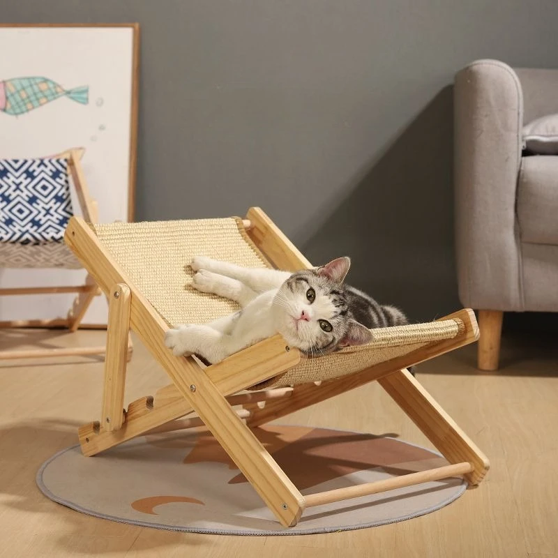 

Cat scratching board nest sisal cat folding recliner cat rocking chair wear-resistant cats toy
