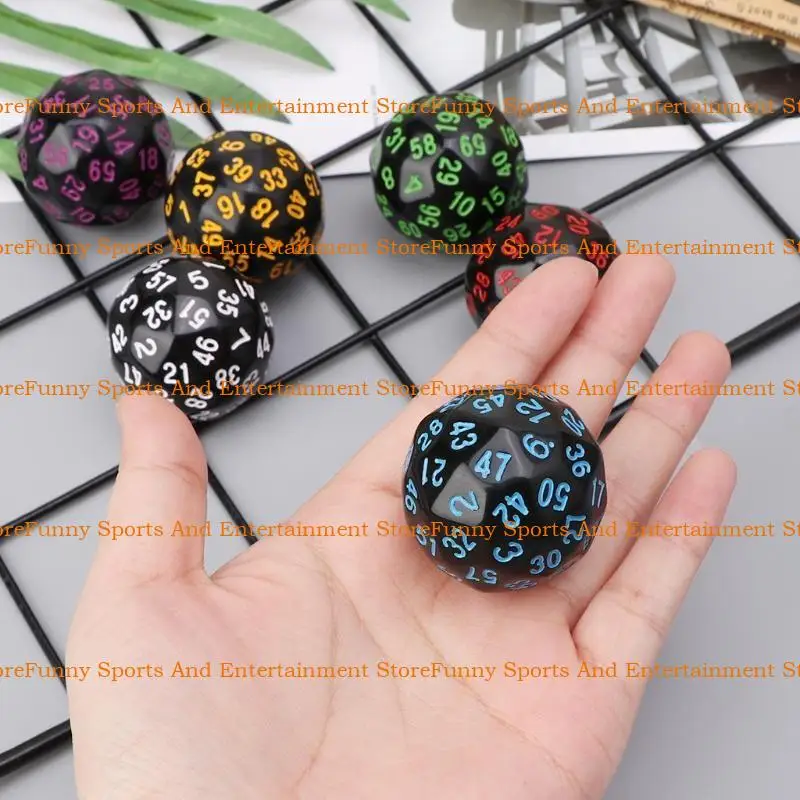 C4de 6pcs 60 Swide D60 Polyhedral للكازينو RPG MTG Party Table Game Game