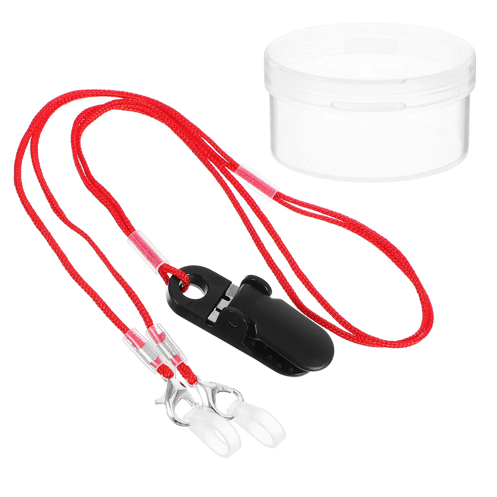 Anti-Loss Hearing Amplifier Lanyard Secure Clip Universal Fit High Visibility Bright Color Retention Cord for Elderly Users